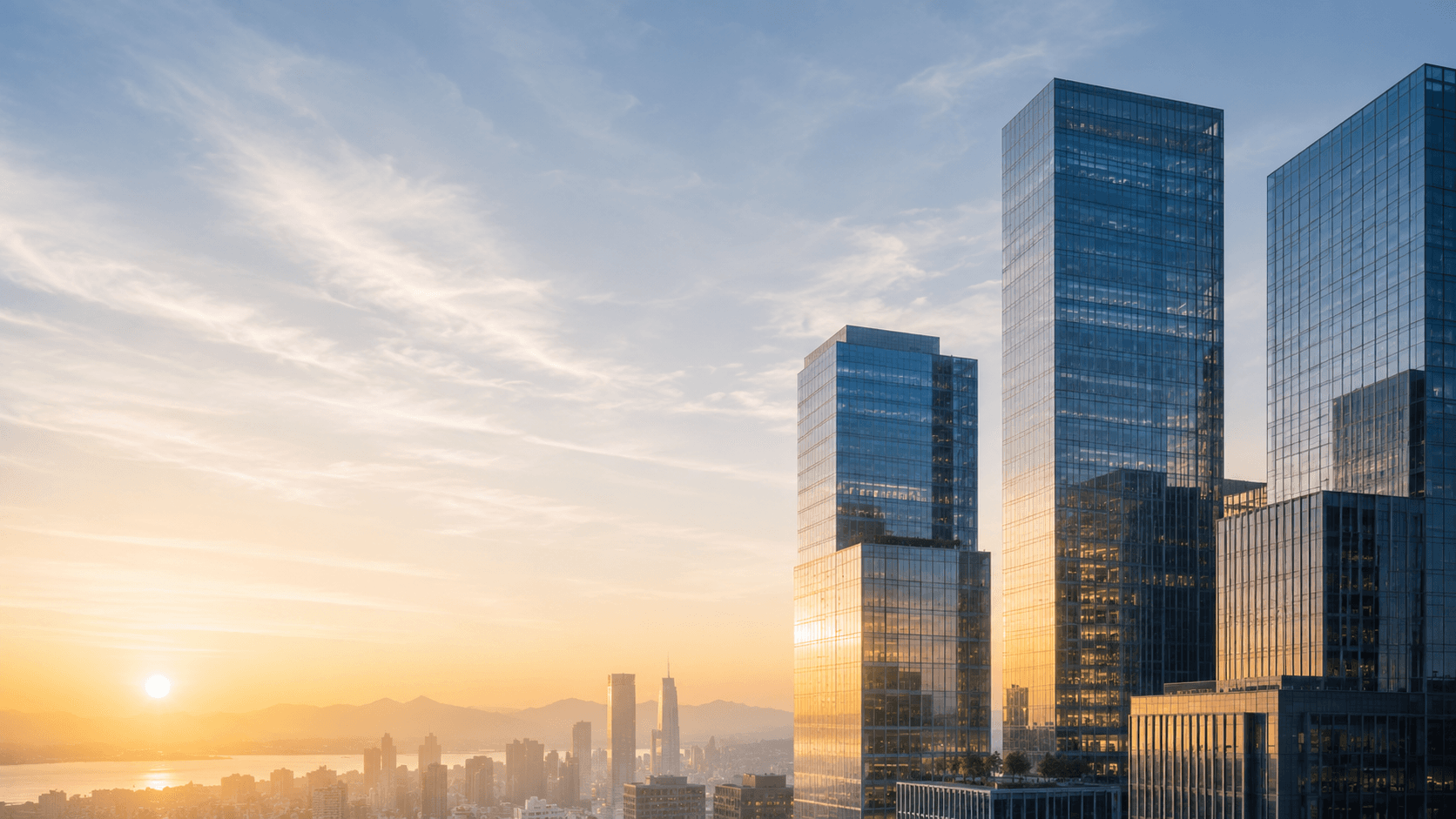 Modern city skyline